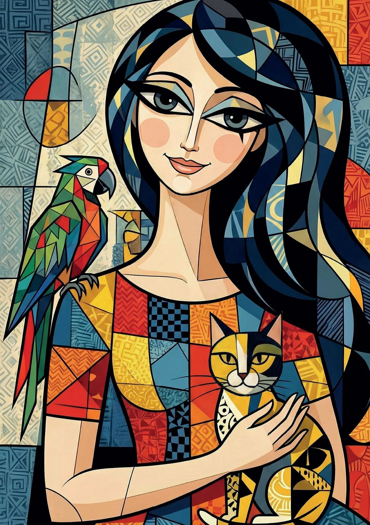 Cubist Woman - 1000 Pieces
