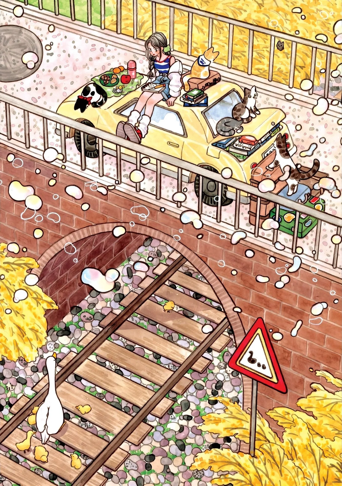 Picnic on the Bridge - 1000 Pieces